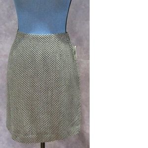 NWT Charter Club Black & Eggshell Chevron Skirt 8P